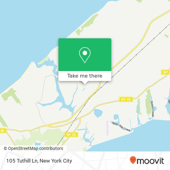 Mapa de 105 Tuthill Ln, Mattituck, NY 11952