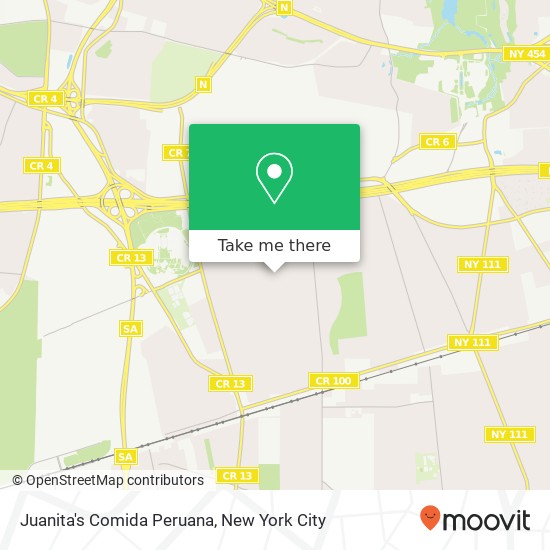 Mapa de Juanita's Comida Peruana, 41 Hale St Brentwood, NY 11717