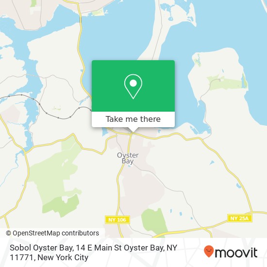 Mapa de Sobol Oyster Bay, 14 E Main St Oyster Bay, NY 11771