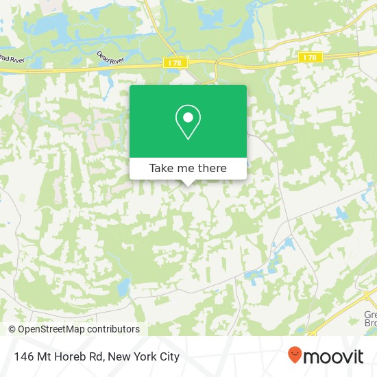 Mapa de 146 Mt Horeb Rd, Warren, NJ 07059