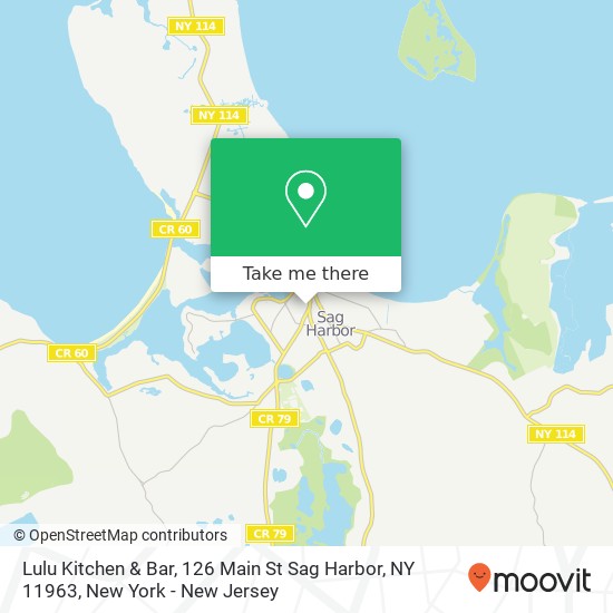 Lulu Kitchen & Bar, 126 Main St Sag Harbor, NY 11963 map