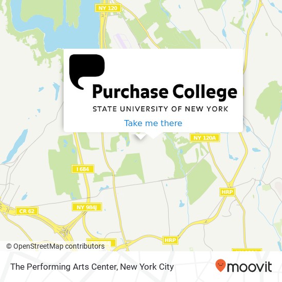 The Performing Arts Center map