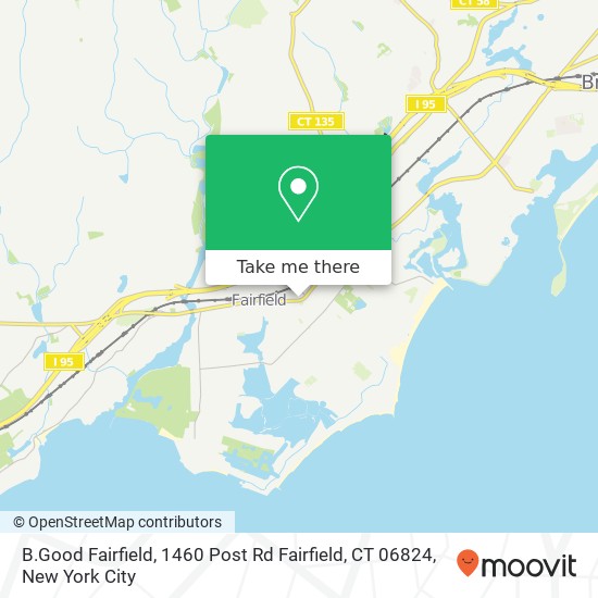 B.Good Fairfield, 1460 Post Rd Fairfield, CT 06824 map