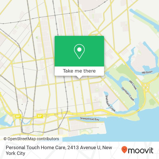 Personal Touch Home Care, 2413 Avenue U map