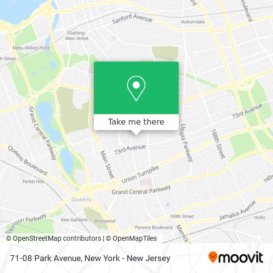 71-08 Park Avenue map