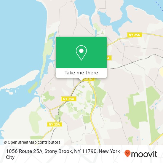 Mapa de 1056 Route 25A, Stony Brook, NY 11790