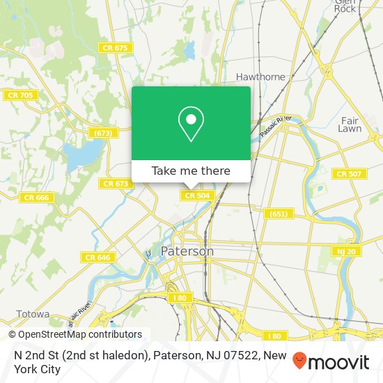 N 2nd St (2nd st haledon), Paterson, NJ 07522 map