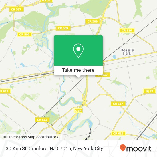30 Ann St, Cranford, NJ 07016 map