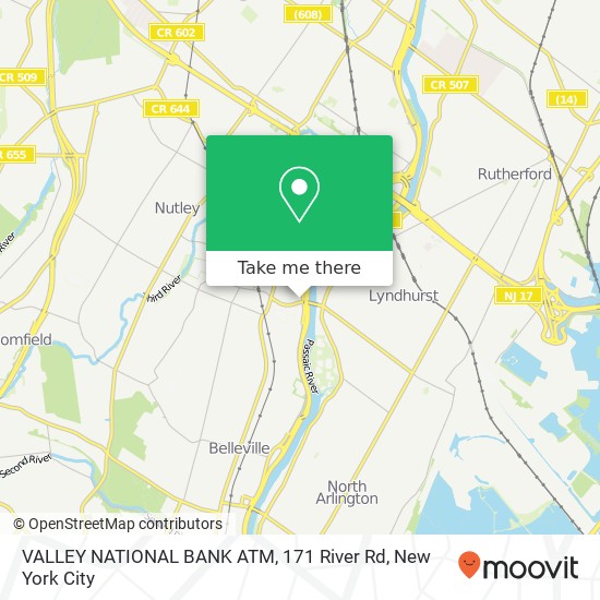 VALLEY NATIONAL BANK ATM, 171 River Rd map