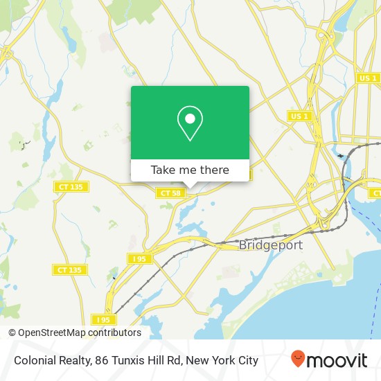 Colonial Realty, 86 Tunxis Hill Rd map