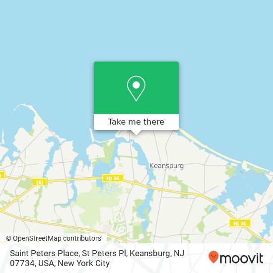 Saint Peters Place, St Peters Pl, Keansburg, NJ 07734, USA map