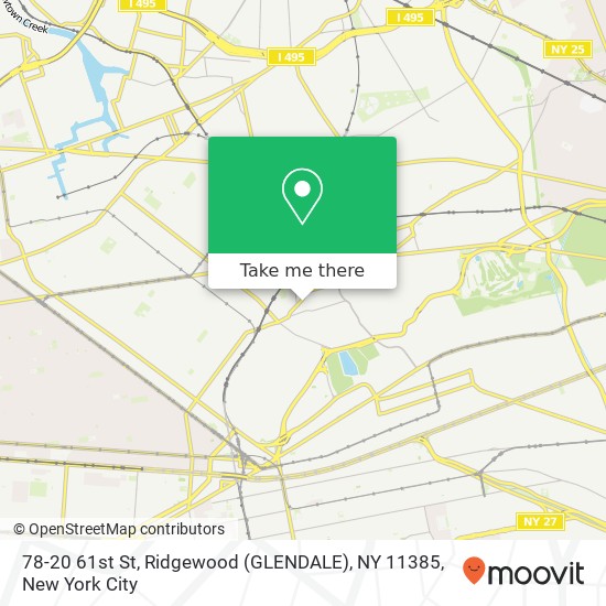 78-20 61st St, Ridgewood (GLENDALE), NY 11385 map