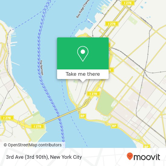 Mapa de 3rd Ave (3rd 90th), Brooklyn, NY 11209