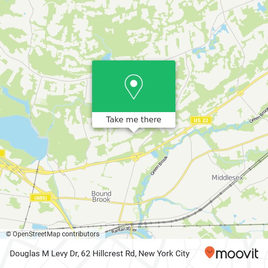 Mapa de Douglas M Levy Dr, 62 Hillcrest Rd