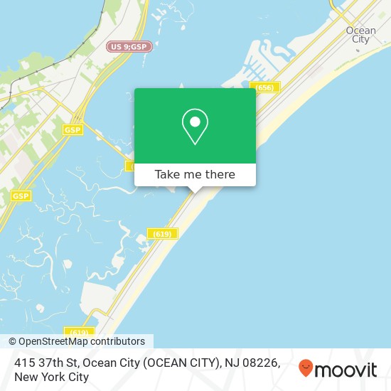 415 37th St, Ocean City (OCEAN CITY), NJ 08226 map