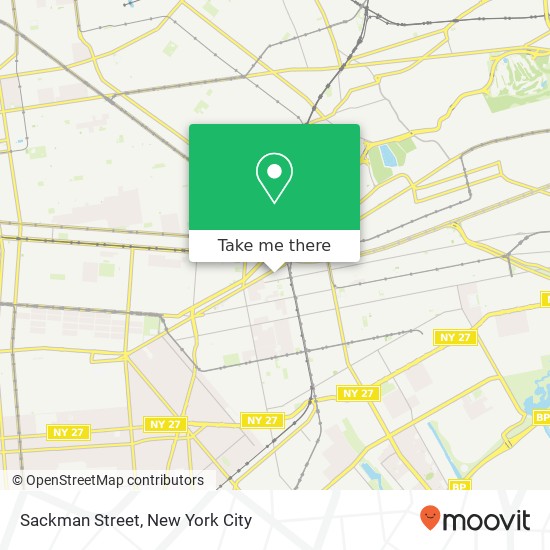 Sackman Street, Sackman St, Brooklyn, NY, USA map