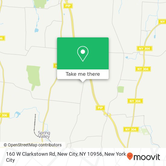 Mapa de 160 W Clarkstown Rd, New City, NY 10956