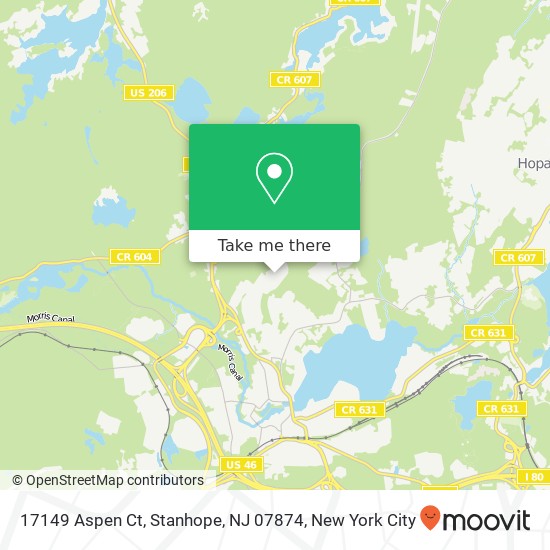 17149 Aspen Ct, Stanhope, NJ 07874 map