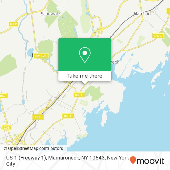 US-1 (Freeway 1), Mamaroneck, NY 10543 map