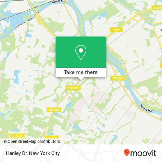 Mapa de Henley Dr, Somerset, NJ 08873