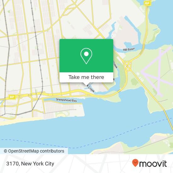 Mapa de 3170, 3164 Voorhies Ave #3170, Brooklyn, NY 11235, USA