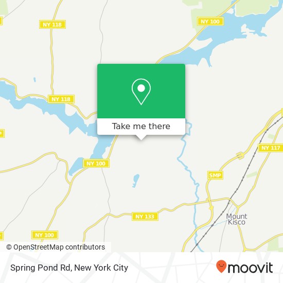 Mapa de Spring Pond Rd, Mt Kisco, NY 10549