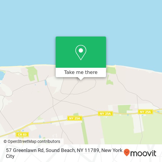 57 Greenlawn Rd, Sound Beach, NY 11789 map