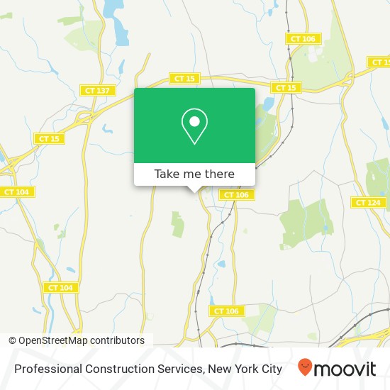 Professional Construction Services map