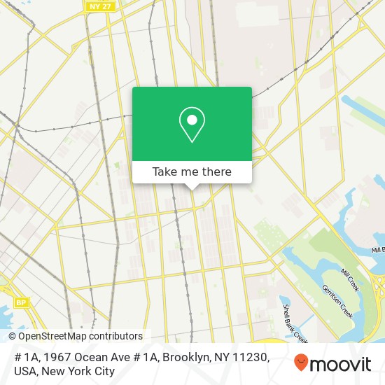 # 1A, 1967 Ocean Ave # 1A, Brooklyn, NY 11230, USA map