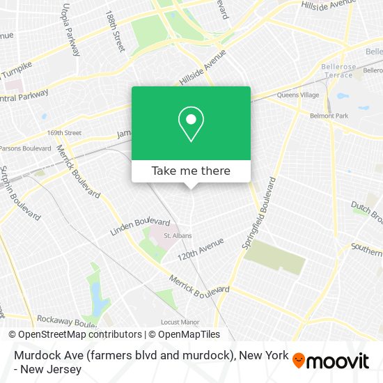 Murdock Ave (farmers blvd and murdock) map