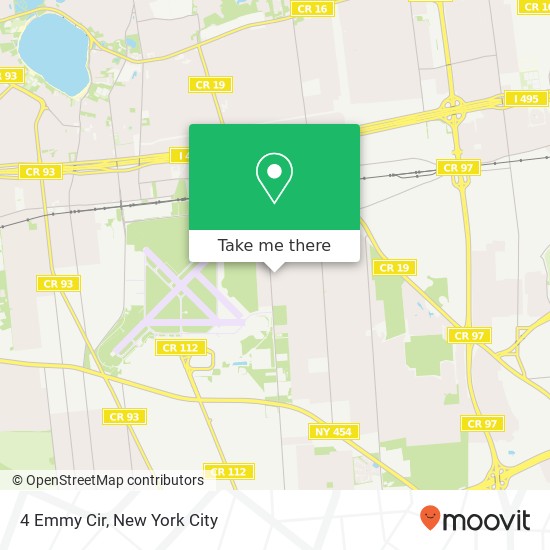 Mapa de 4 Emmy Cir, Holbrook, NY 11741