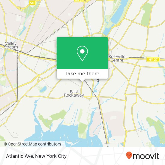 Mapa de Atlantic Ave, East Rockaway, NY 11518