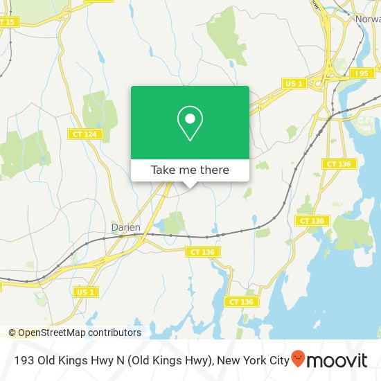 193 Old Kings Hwy N (Old Kings Hwy), Darien, CT 06820 map