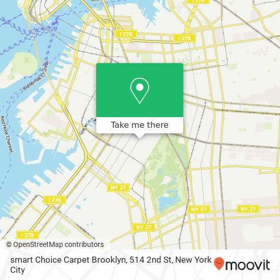 Mapa de smart Choice Carpet Brooklyn, 514 2nd St