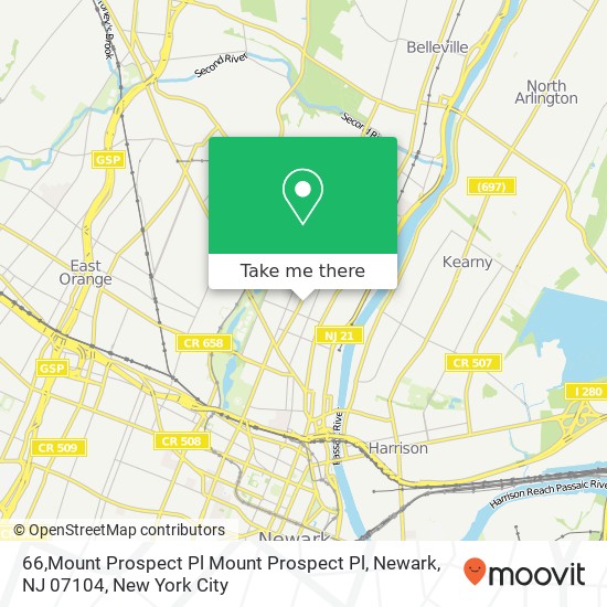 66,Mount Prospect Pl Mount Prospect Pl, Newark, NJ 07104 map