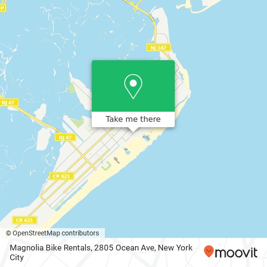 Magnolia Bike Rentals, 2805 Ocean Ave map