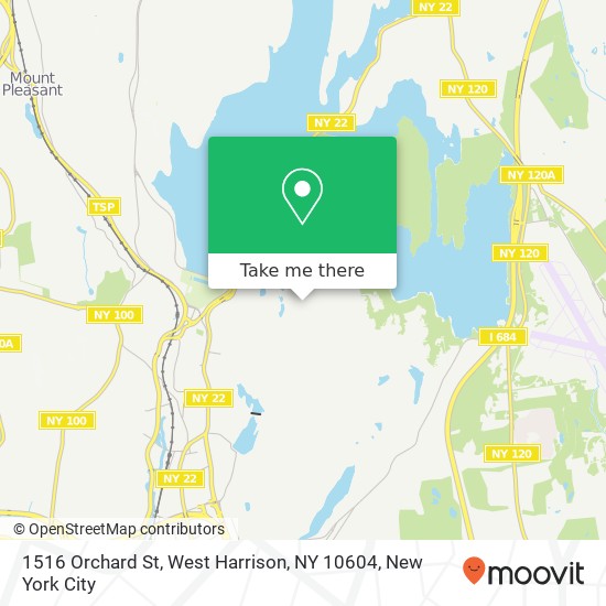 Mapa de 1516 Orchard St, West Harrison, NY 10604