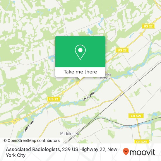 Associated Radiologists, 239 US Highway 22 map