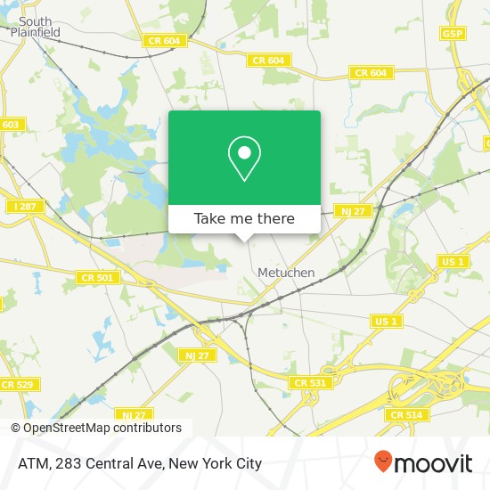 ATM, 283 Central Ave map