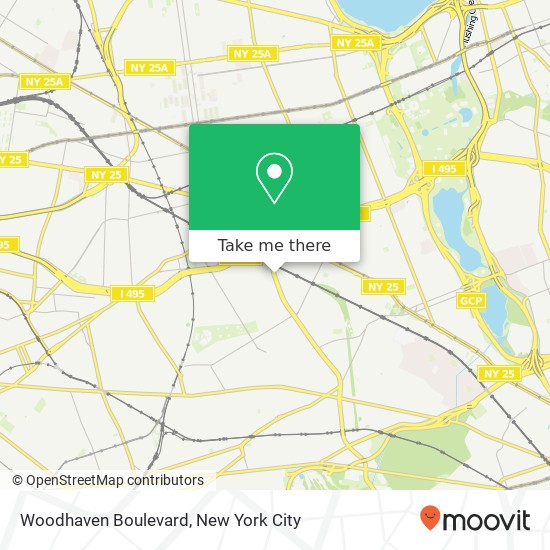 Woodhaven Boulevard, Woodhaven Blvd & Dry Harbor Rd, Rego Park, NY 11374, USA map