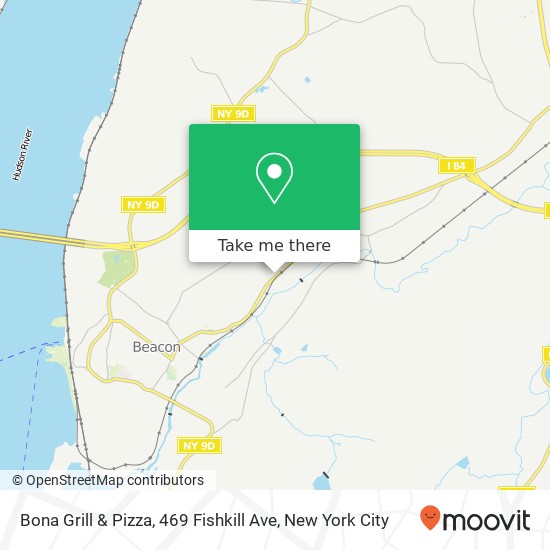 Mapa de Bona Grill & Pizza, 469 Fishkill Ave