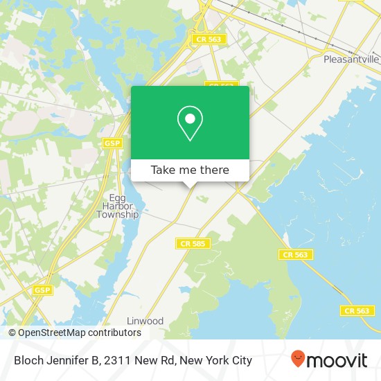 Bloch Jennifer B, 2311 New Rd map