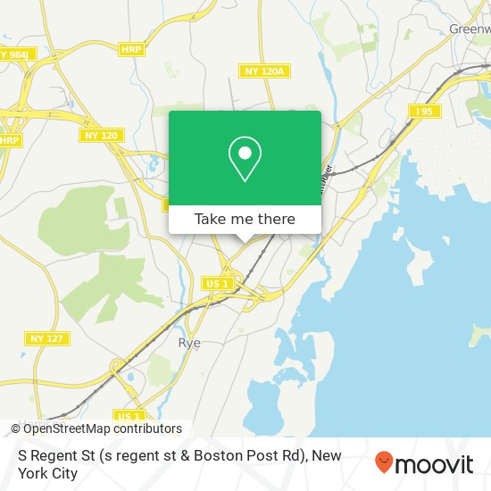 Mapa de S Regent St (s regent st & Boston Post Rd), Port Chester, NY 10573