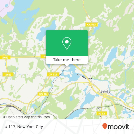 Mapa de # 117, 21 Pine St # 117, Rockaway, NJ 07866, USA
