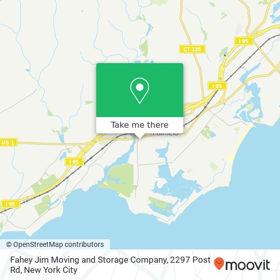 Mapa de Fahey Jim Moving and Storage Company, 2297 Post Rd