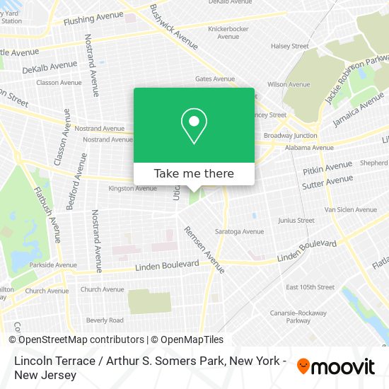 Lincoln Terrace / Arthur S. Somers Park map