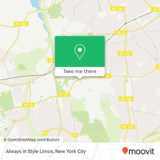 Always in Style Limos map