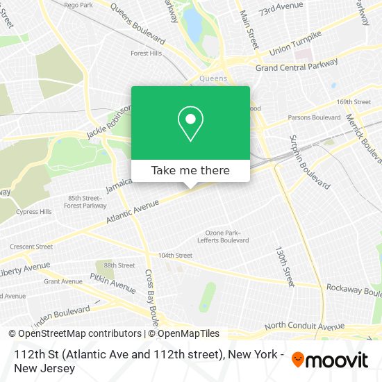 Mapa de 112th St (Atlantic Ave and 112th street)
