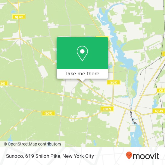 Mapa de Sunoco, 619 Shiloh Pike