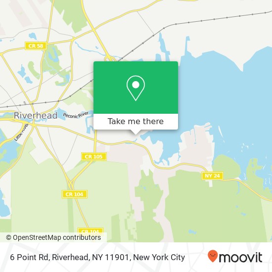 6 Point Rd, Riverhead, NY 11901 map
